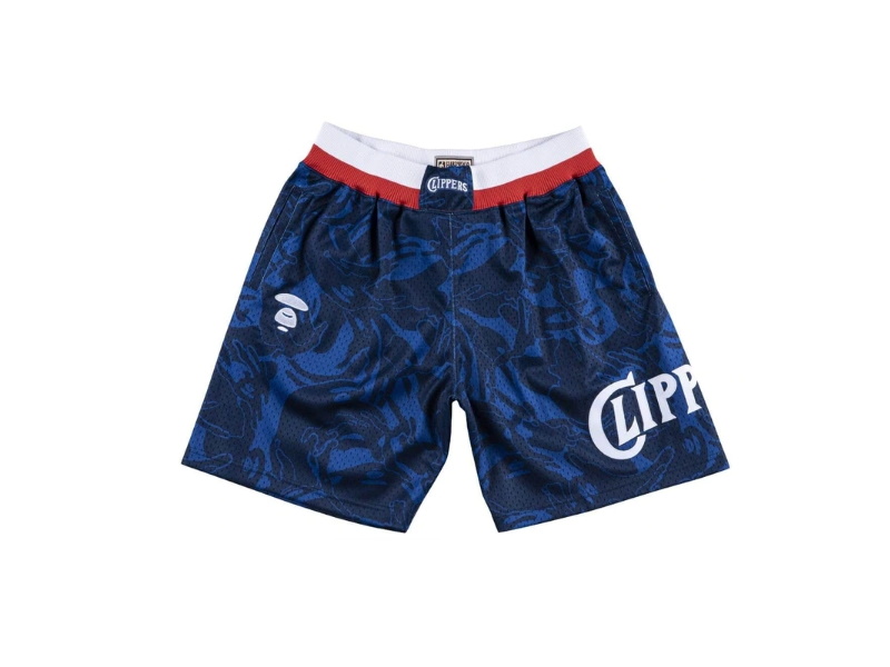 Aape x Mitchell Ness San Diego Clippers Shorts Navy 2