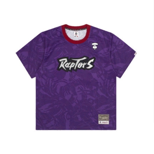 Aape x Mitchell Ness Toronto Raptors BP Jersey Purple