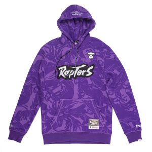 Aape x Mitchell Ness Toronto Raptors Hoodie Purple