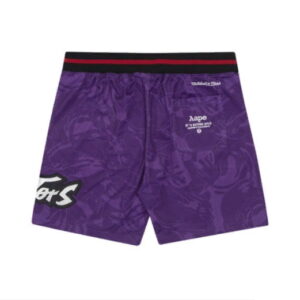 Aape x Mitchell Ness Toronto Raptors Shorts Purple 1