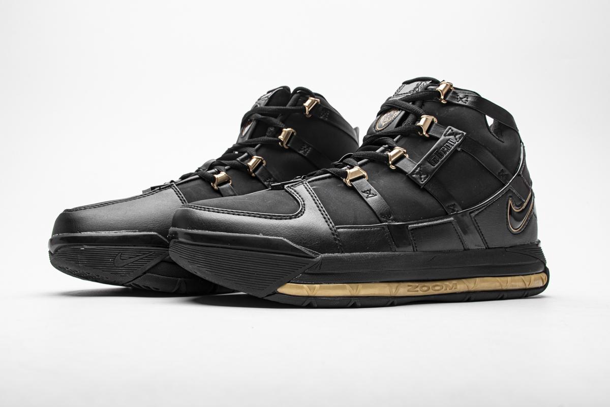 Nike zoom lebron 3 black gold on sale