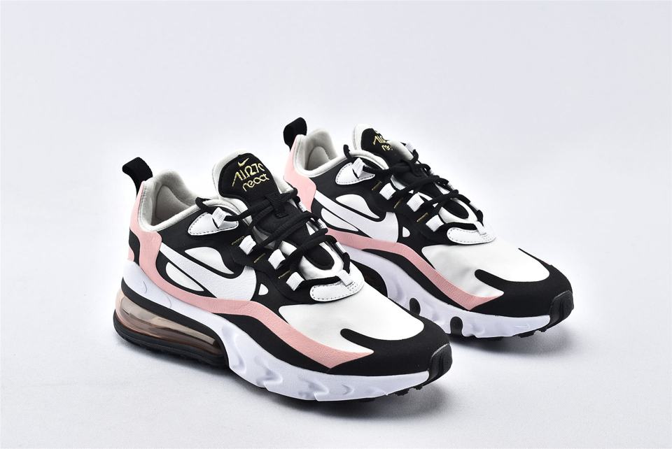 Wmns Nike Air Max 270 React Coral Black AT6174 005