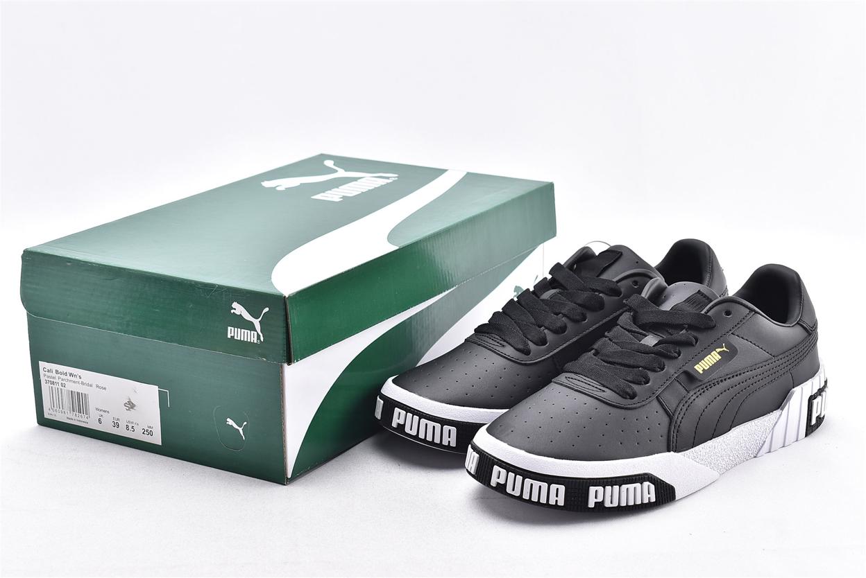 Кроссовки Puma Wmns Cali Bold Black Metallic Gold купить оригинал цена в Москве и России с 