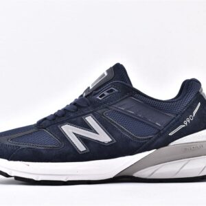 Wmns New Balance 990 Wide Navy Silver 1