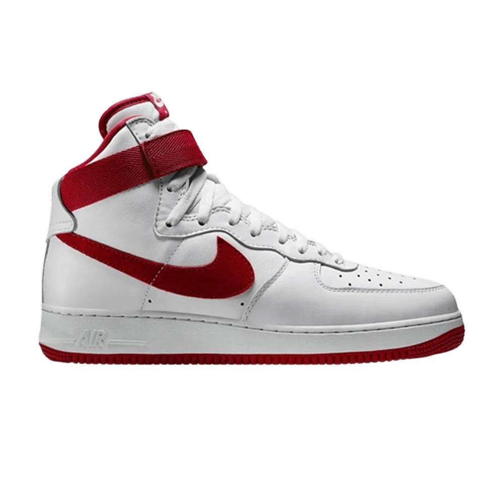 Кроссовки Nike Air Force 1 Hi Retro QS 'White Team Red'