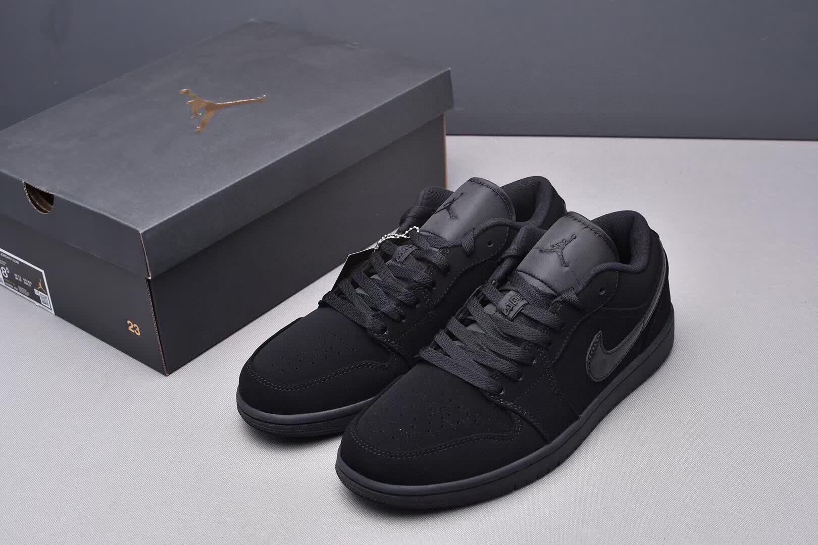 Air Jordan 1 Low Triple Black 2019 553558 056