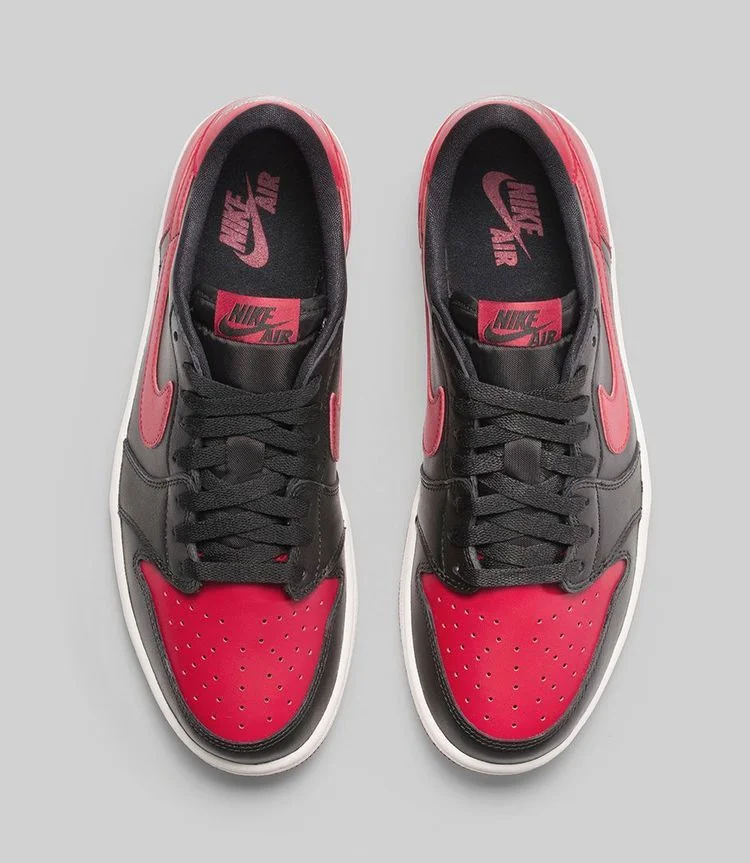 Кроссовки Air Jordan 1 Retro Low OG GS 'Bred'