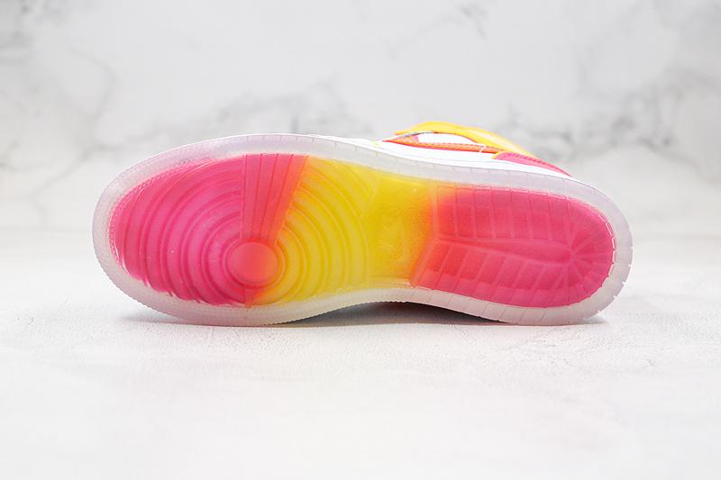 Кроссовки Air Jordan 1 Mid SE GS Edge Glow