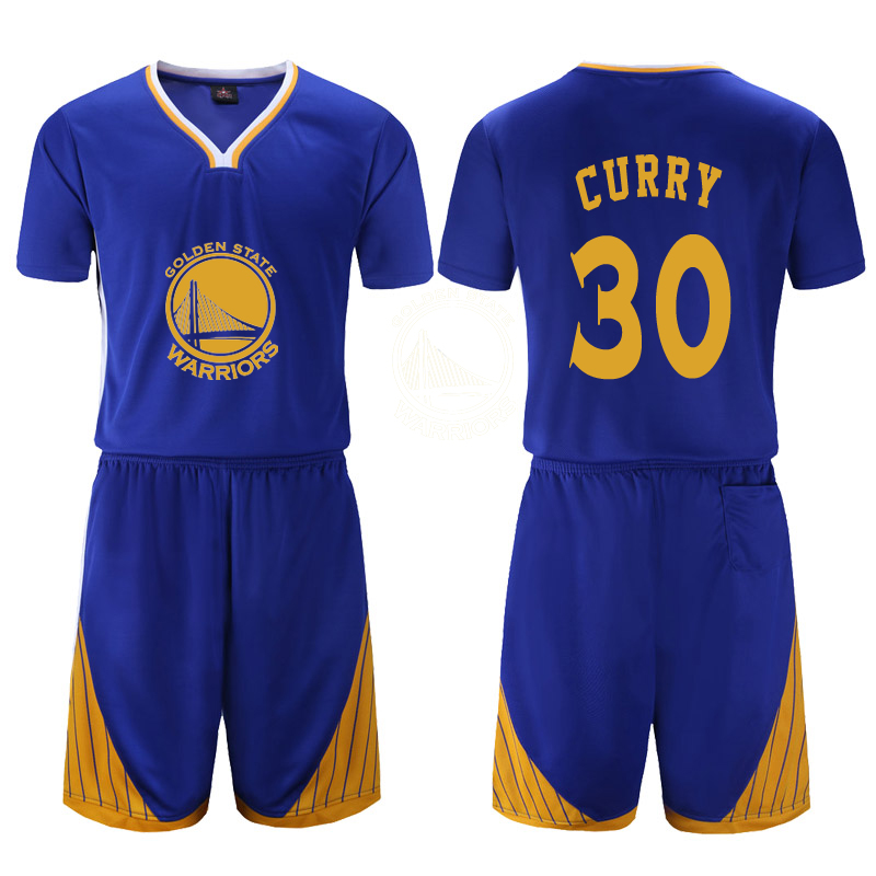 Golden State Warriors Blue 30 Curry Uniform