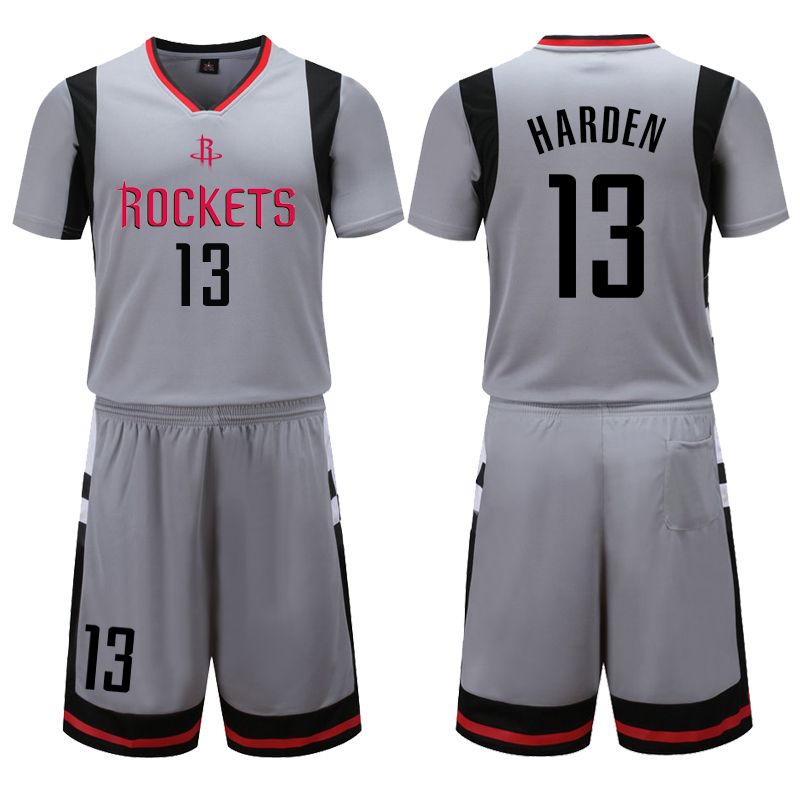 Houston Rockets Grey 13 Harden Uniform