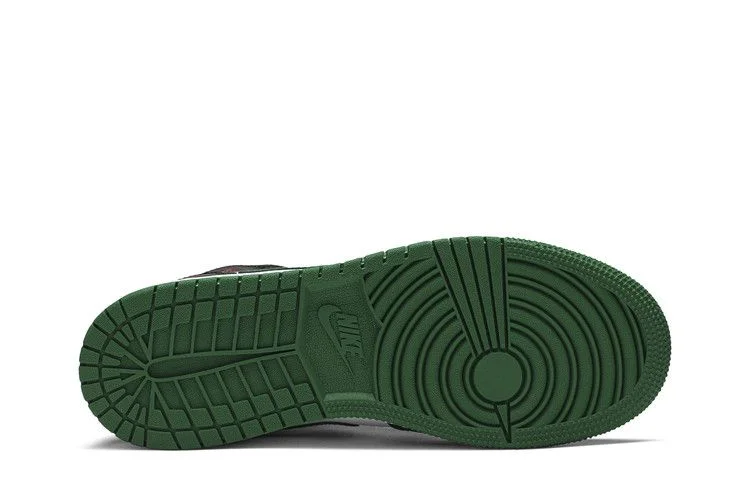 Кроссовки Air Jordan 1 Mid GS 'Black Pine Green'