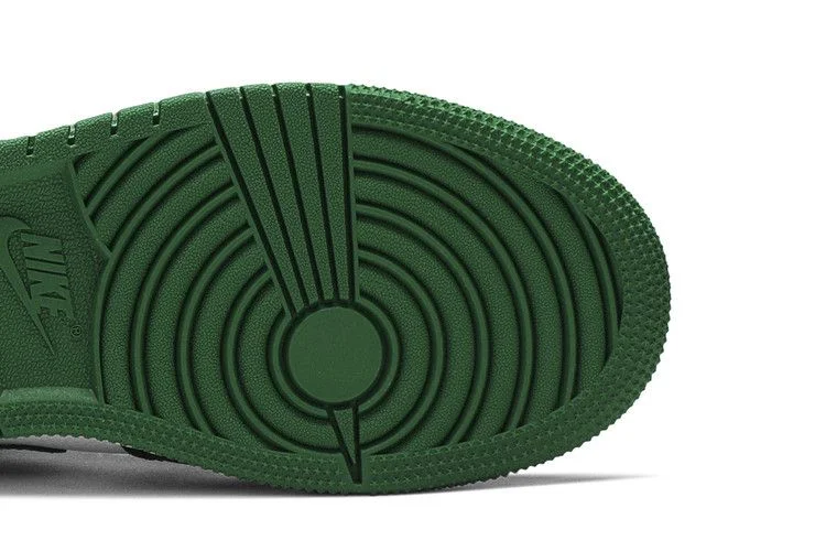Кроссовки Air Jordan 1 Mid GS 'Black Pine Green'