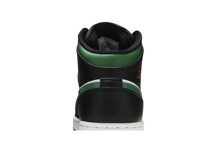 Кроссовки Air Jordan 1 Mid GS 'Black Pine Green'