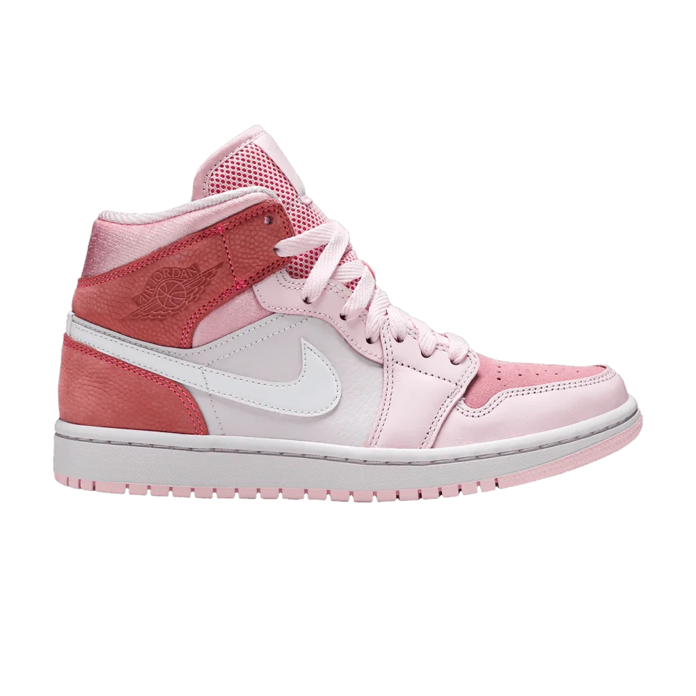 Кроссовки Wmns Air Jordan 1 Mid 'Digital Pink'