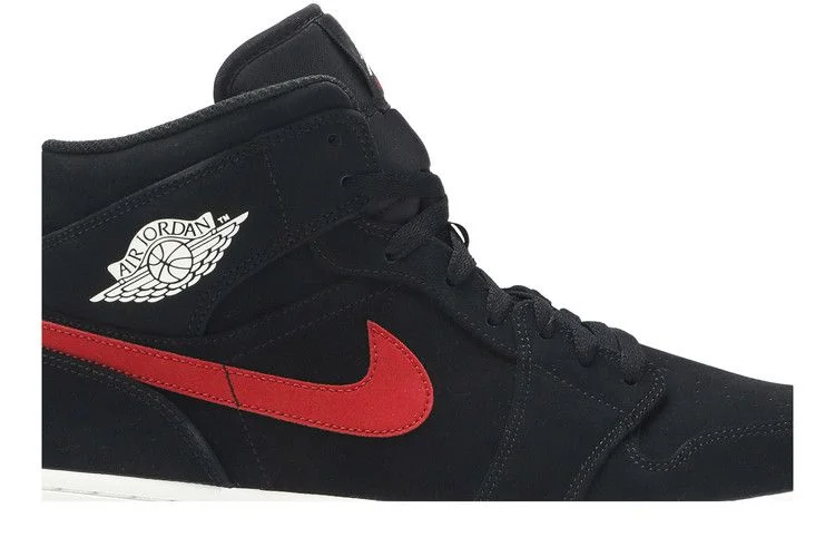 Кроссовки Air Jordan 1 Mid 'Multicolor Swoosh Black'