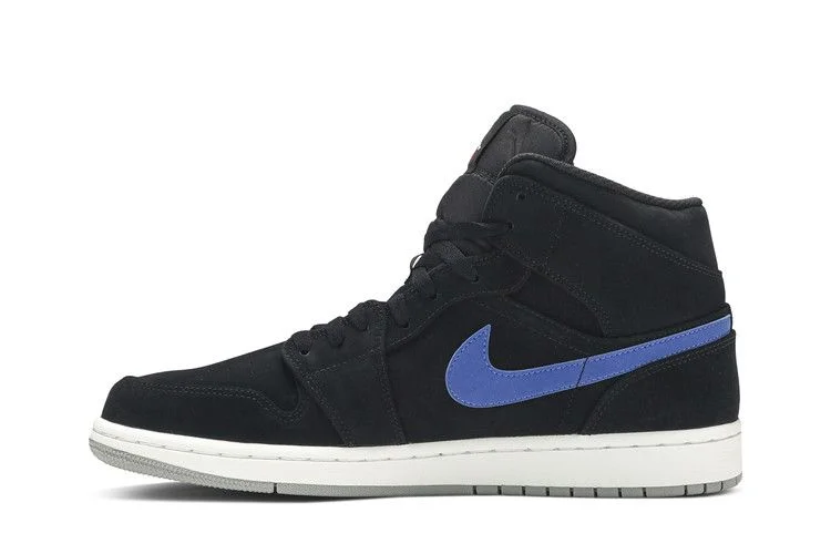 Кроссовки Air Jordan 1 Mid 'Multicolor Swoosh Black'