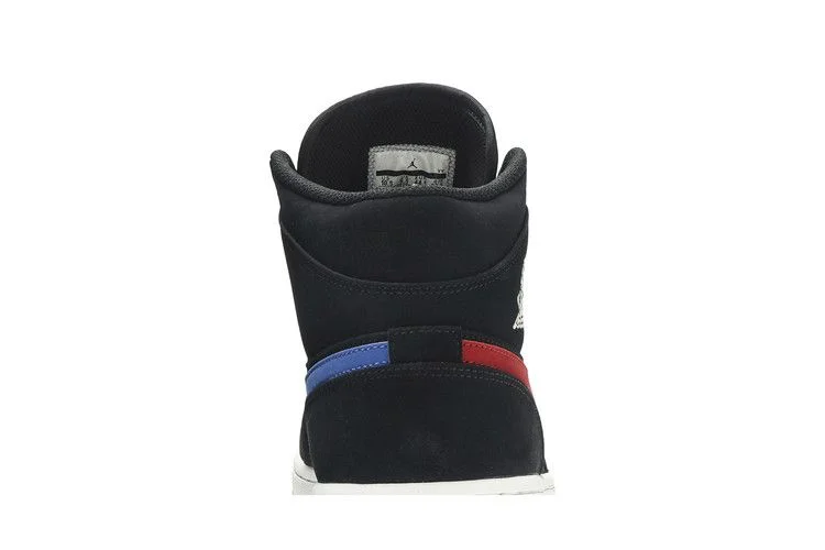 Кроссовки Air Jordan 1 Mid 'Multicolor Swoosh Black'