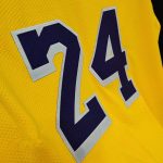 2019 20 Los Angeles Lakers Nike Custom Authentic Jersey Yellow Icon Edition 2