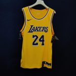 2019 20 Los Angeles Lakers Nike Custom Authentic Jersey Yellow Icon Edition 5