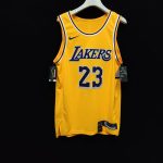 2019 20 Nike LeBron James Lakers Gold Authentic Jersey Icon Edition 1