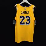 2019 20 Nike LeBron James Lakers Gold Authentic Jersey Icon Edition 2