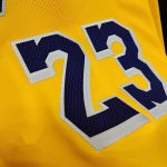 2019 20 Nike LeBron James Lakers Gold Authentic Jersey Icon Edition 3