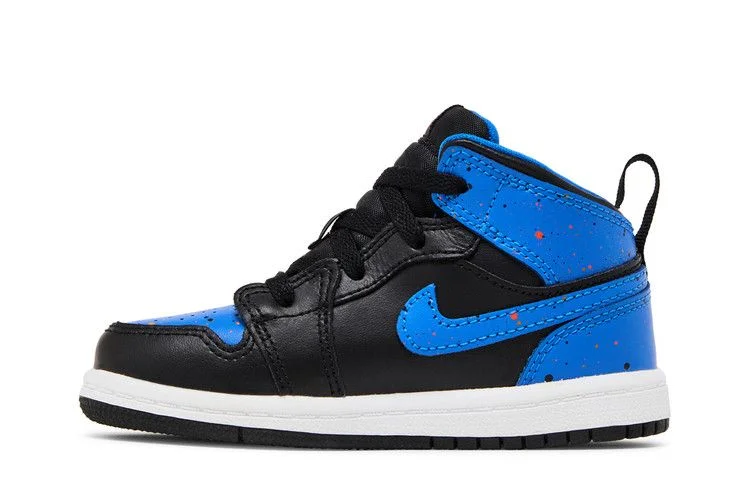 Кроссовки Air Jordan 1 Mid BT 'Royal Splatter'