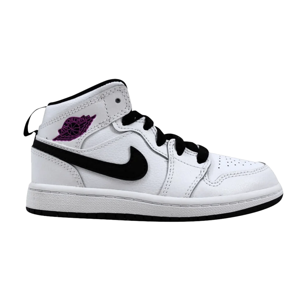 Кроссовки Air Jordan 1 Mid GP 'White Fuchsia Blast'