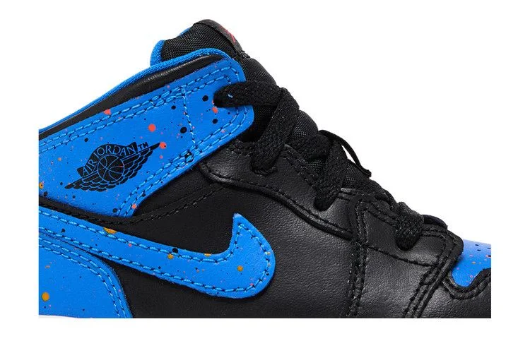 Кроссовки Air Jordan 1 Mid BT 'Royal Splatter'
