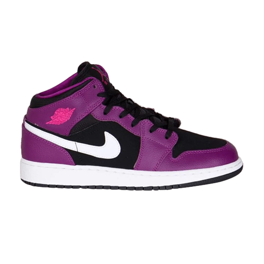 Кроссовки Air Jordan 1 Mid GS 'Bright Grape'