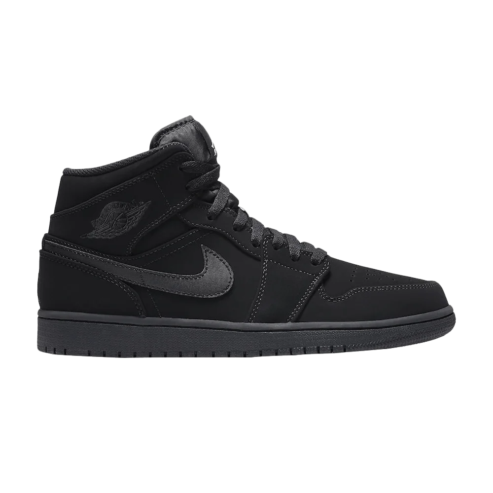 Кроссовки Air Jordan 1 Retro Mid 'Black'