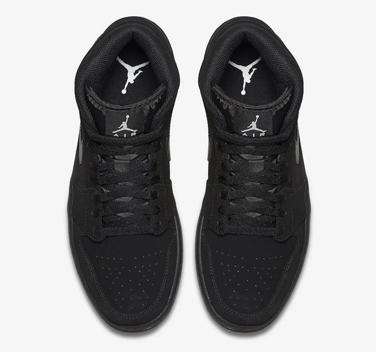 Кроссовки Air Jordan 1 Retro Mid 'Black'
