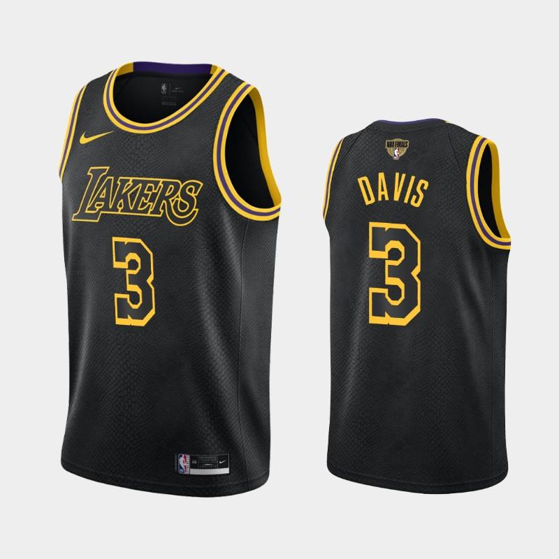 2020 NBA Finals Bound Lakers Anthony Davis 3 Black Kobe Tribute City