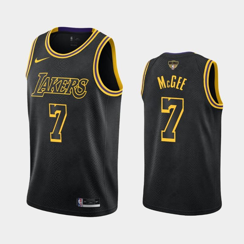 2020 NBA Finals Bound Lakers JaVale Mc Gee 7 Black Kobe Tribute City
