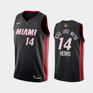 2020 NBA Finals Bound Miami Heat Tyler Herro 14 Black BLM Icon