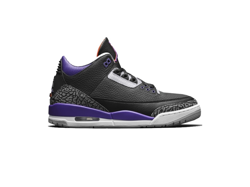 court purple air jordan 3
