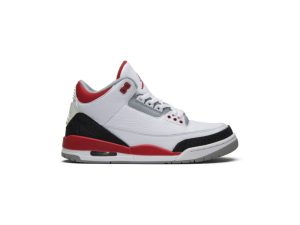 White/Fire Red-Silver-Black
