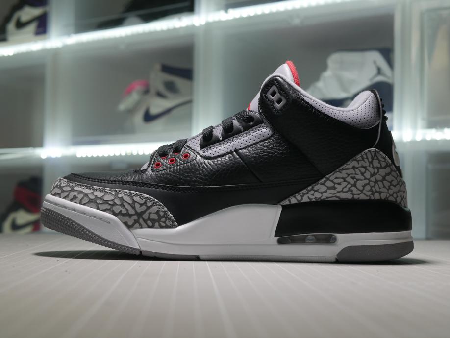 jordan 3 black cement 2018 gs