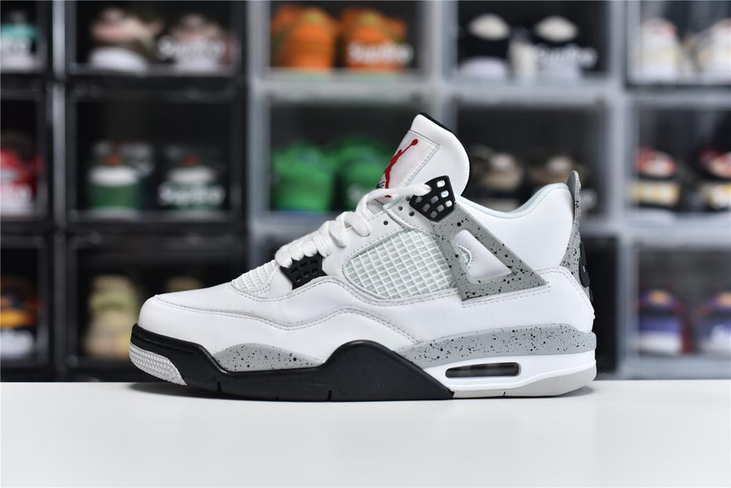 Nike air jordan iv retro og white cement best sale