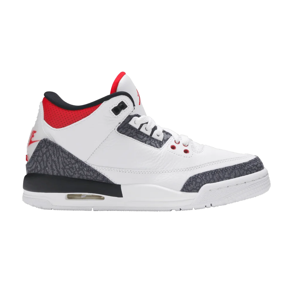 Кроссовки Air Jordan 3 Retro Denim SE GS 'Fire Red'