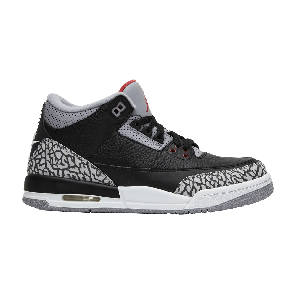 Кроссовки Air Jordan 3 Retro OG BG 'Black Cement' 2018