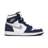 White/Midnight Navy/Metallic Silver