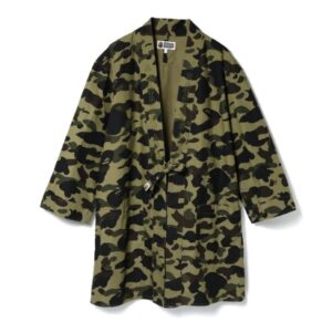 BAPE 1st Camo Kimono Long Shirt Green