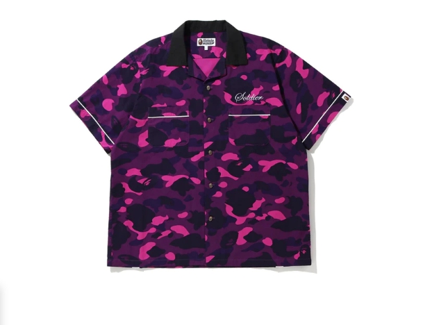 BAPE Color Camo Sta SS Shirt Purple