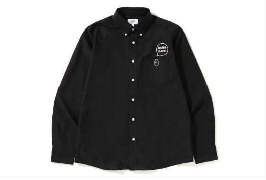 BAPE x DSMG Oxford BD Shirt Black