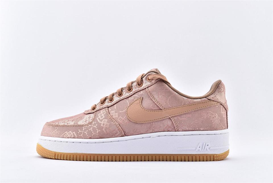 CLOT x Nike Air Force 1 Low Premium Rose Gold Silk CJ5290 600