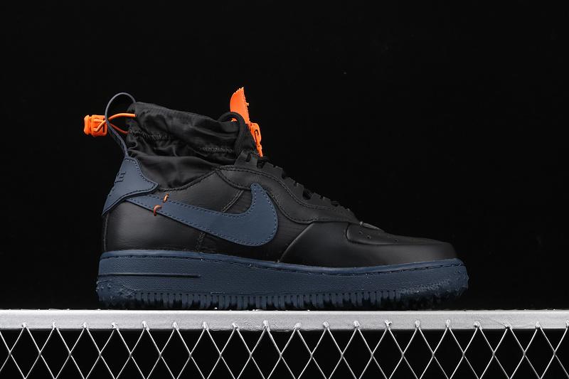 Gore Tex x Nike Air Force 1 Winter Black Bright Ceramic Thunder Blue CQ7211 001