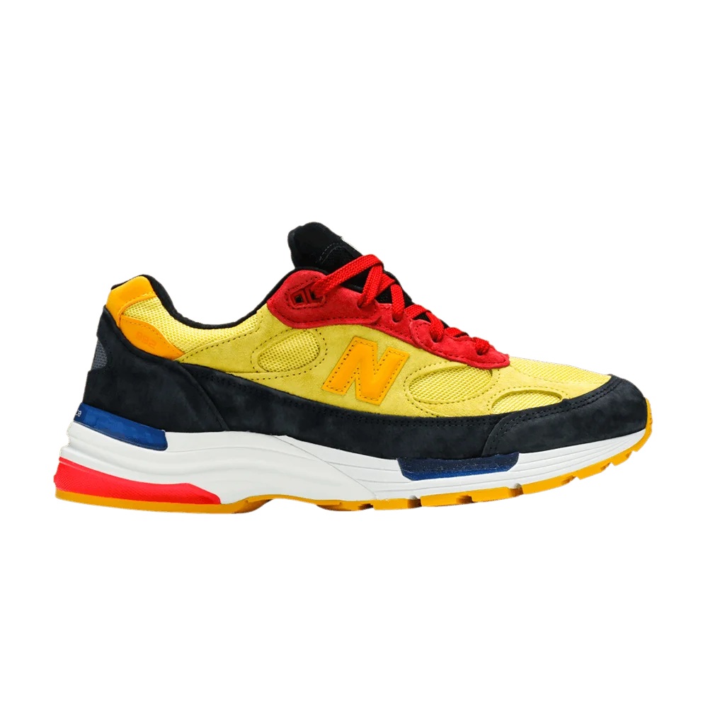 Кроссовки New Balance 992 Made in USA 'Atomic Yellow Red'