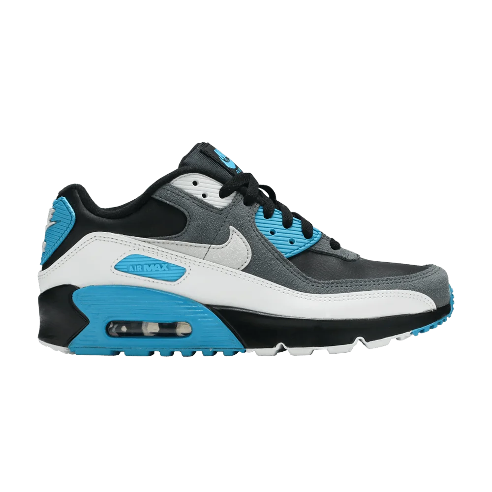 Кроссовки Nike Air Max 90 Leather GS 'Black Dark Grey'