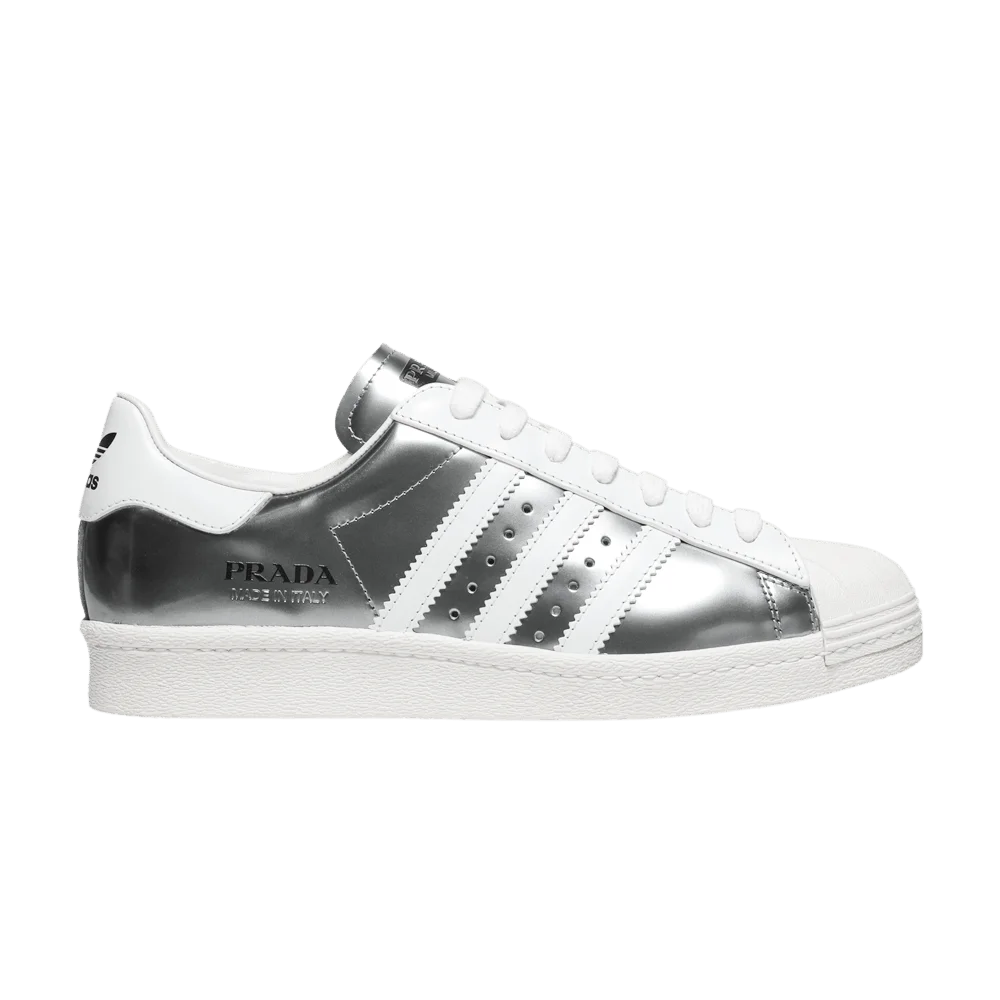 Кроссовки Prada x adidas Superstar 'Silver Metallic'